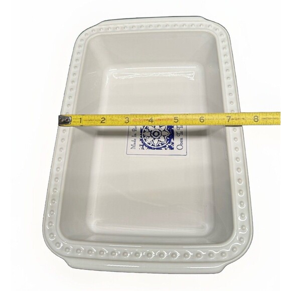 Brand New Oven To Table Stoneware White Baking Dish Lasagna Casserole Delmar 11” - Picture 7 of 9